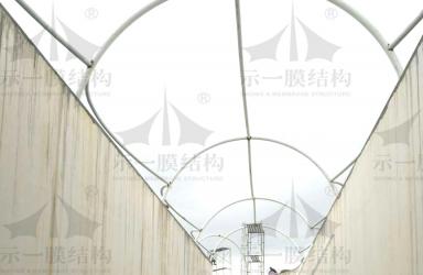  上海示一膜结构诸暨碧水源再生水资源1号通道工程
