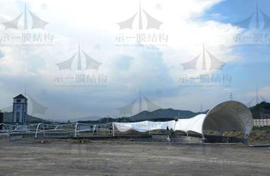  上海示一膜结构诸暨碧水源再生水资源1号通道工程第二波