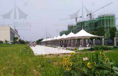 上海示一膜结构安徽医科大学附属阜阳医院膜结构车棚