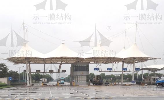 上海松江出口加工区膜结构遮阳棚