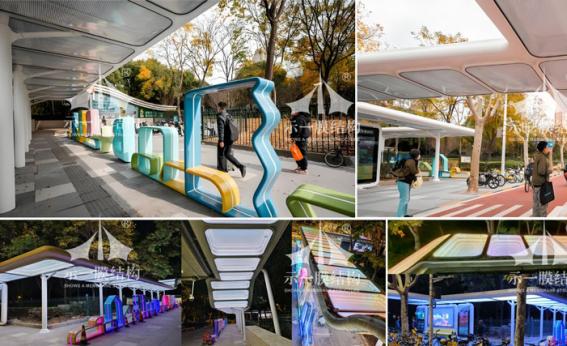 上海伊犁路地铁口ETFE气枕连廊