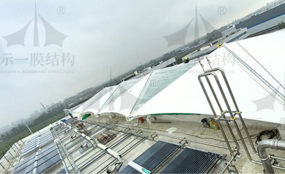 上海金山综合楼ETFE与PTFE膜结构