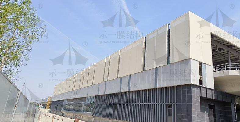 南京PTFE网格织物幕墙膜结构项目